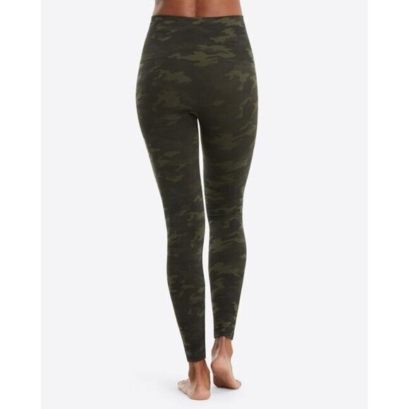 Spanx Womens‎ Look At Me Now Leggings Green Camo Size Small - Picture 7 of 7
